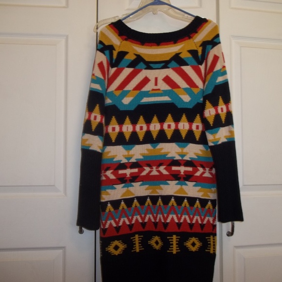 NWT Jessica Simpson Multi sweater Dress Sz M - Picture 7 of 7